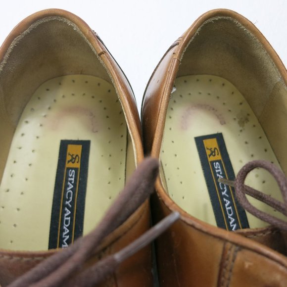 Stacy Adams Split Top Leather Dress Oxfords Formal Footwear Men's Shoes 10.5 M - Picture 7 of 7